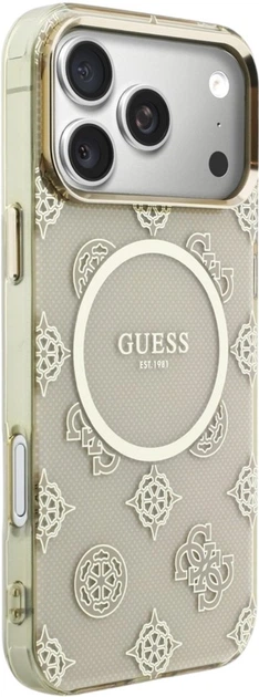 Чохол Guess IML Peony Dot MagSafe для Apple iPhone 17 Pro Max Beige (GUHMP17X5HPOEDE) - зображення 4
