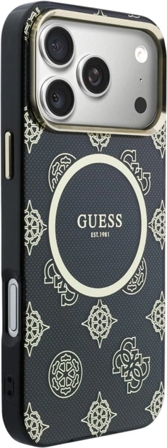 Чохол Guess IML Peony Dot MagSafe для Apple iPhone 17 Pro Max Black (GUHMP17X5HPOEDK) - зображення 4