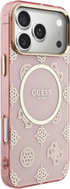 Чохол Guess IML Peony Dot MagSafe для Apple iPhone 17 Pro Max Pink (GUHMP17X5HPOEDP) - зображення 4