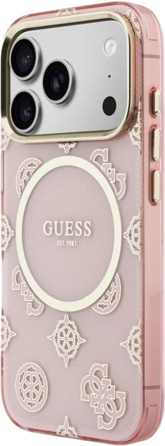 Чохол Guess IML Peony Dot MagSafe для Apple iPhone 17 Pro Pink (GUHMP17L5HPOEDP) - зображення 2