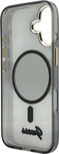 Etui Guess IML Script Metal MagSafe do Apple iPhone 17 Black (GUHMP17S5HTCSMSK) - obraz 7