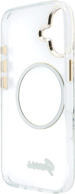 Etui Guess IML Script Metal MagSafe do Apple iPhone 17 Transparent (GUHMP17S5HTCSMST) - obraz 7