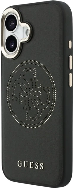 Etui Guess Perforated 4G MagSafe do Apple iPhone 17 Black (GUHMP17S5PG4SRGK) - obraz 2