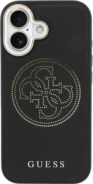 Etui Guess Perforated 4G MagSafe do Apple iPhone 17 Black (GUHMP17S5PG4SRGK) - obraz 3