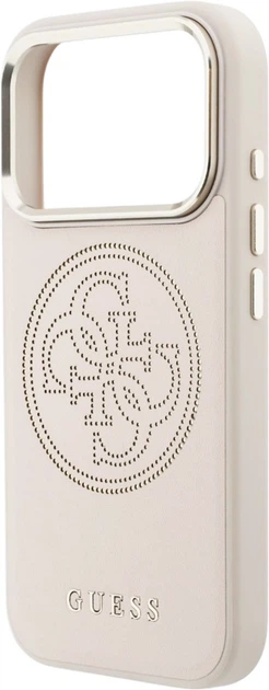 Etui Guess Perforated 4G MagSafe do Apple iPhone 17 Pro Max Pink (GUHMP17X5PG4SRGP) - obraz 6