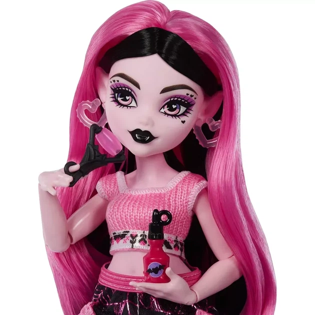 Лялька Monster High Таємні ритуали краси Дракулори (JHK43) - Фото 3 Лялька Monster High Таємні ритуали краси Дракулори (JHK43) - зображення 3