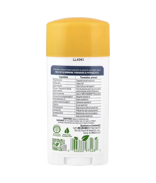 Дезодорант Сандалове дерево та ваніль Essentials Arm&Hammer - зображення 2