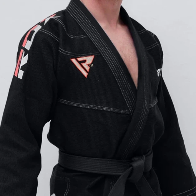 Кімоно RDX S2 BJJ Gi White RDX Чорний А4 (BJJ-S1B-A4) - изображение 3