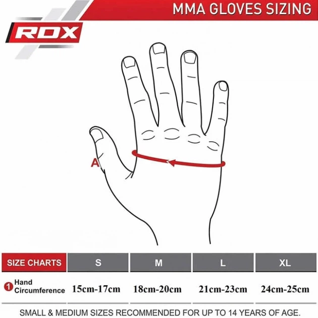 Рукавички Для MMA RDX T6 MMA Sparring Gloves Чорно-Синій S (GGR-T6U-S) - изображение 7
