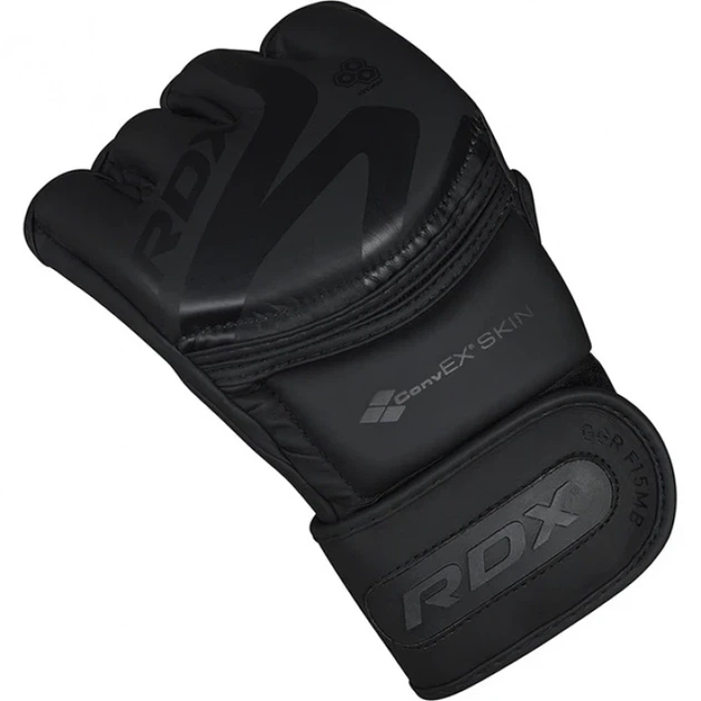 Рукавички Для MMA RDX F15 Noir MMA Training Gloves Чорний S (GGR-F15MB-S) - Фото 3 Рукавички Для MMA RDX F15 Noir MMA Training Gloves Чорний S (GGR-F15MB-S) - изображение 3