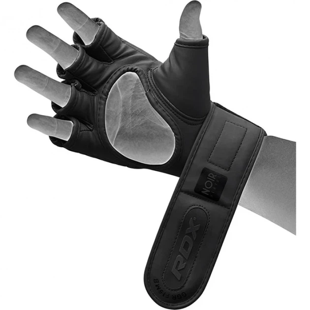Рукавички Для MMA RDX F15 Noir MMA Training Gloves Чорний S (GGR-F15MB-S) - Фото 4 Рукавички Для MMA RDX F15 Noir MMA Training Gloves Чорний S (GGR-F15MB-S) - изображение 4