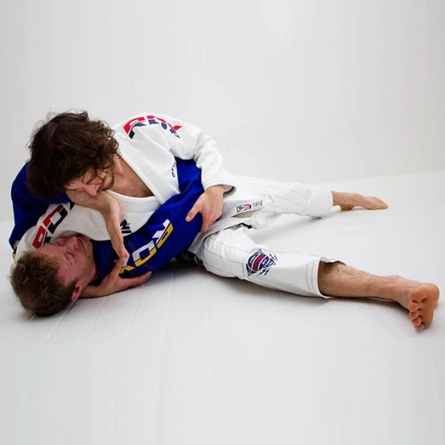Кімоно RDX S2 BJJ Gi White RDX Синій А0 (BJJ-S3U-A0) - изображение 4