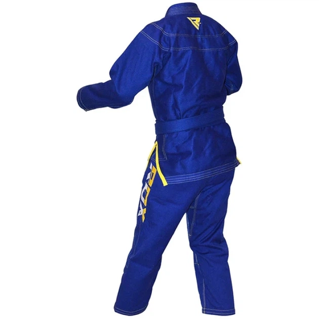 Кімоно RDX S2 BJJ Gi White RDX Синій А0 (BJJ-S3U-A0) - изображение 7