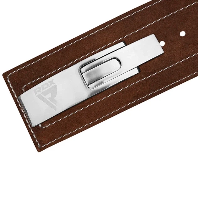 Пояс Для Важкої Атлетики RDX 4 INCH IPL / USPA & World Powerlifting Congress APPROVED Powerlifting Leather Gym Belt Коричневий L (WBL-4LN-L+) - Фото 2 Пояс Для Важкої Атлетики RDX 4 INCH IPL / USPA & World Powerlifting Congress APPROVED Powerlifting Leather Gym Belt Коричневий L (WBL-4LN-L+) - зображення 2