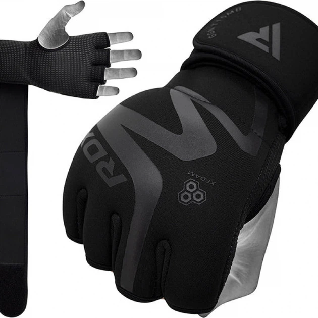 Рукавички Для MMA RDX T15 Noir Inner Gloves Чорний S (GGN-T15MB-S) - Фото 2 Рукавички Для MMA RDX T15 Noir Inner Gloves Чорний S (GGN-T15MB-S) - изображение 2