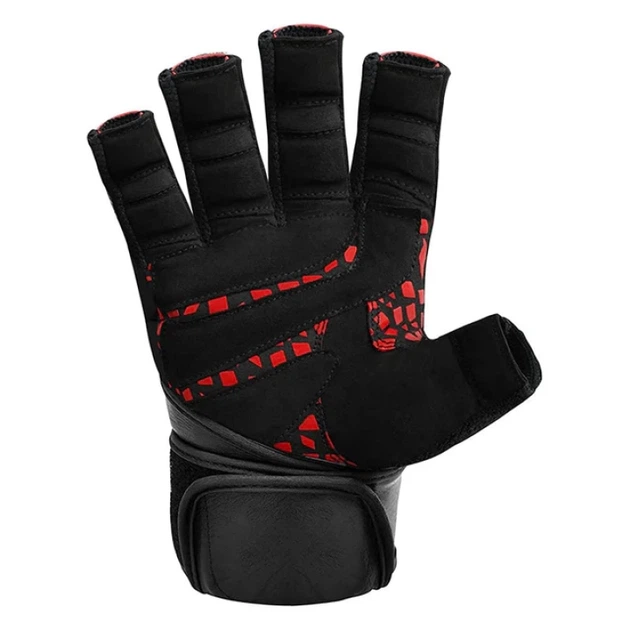 Рукавички Для Залу RDX L7 Weight Lifting Leather Gym Gloves Чорний L (WGL-L7R-L) - Фото 4 Рукавички Для Залу RDX L7 Weight Lifting Leather Gym Gloves Чорний L (WGL-L7R-L) - зображення 4