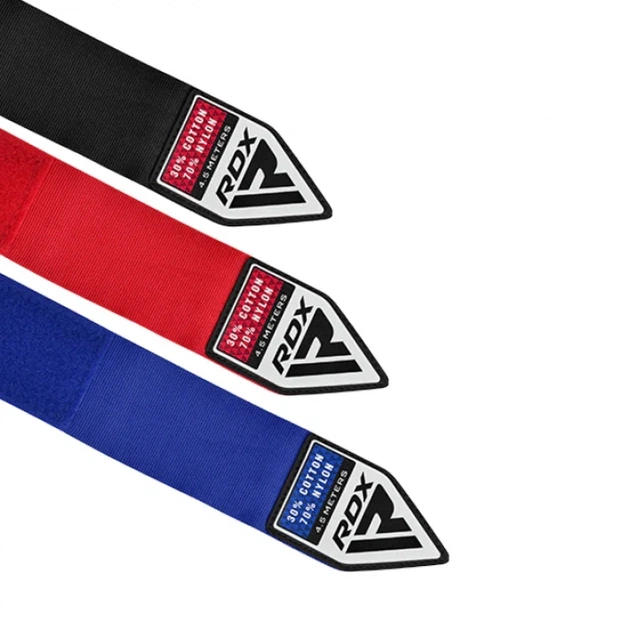 Бинти RDX RB New Professional Boxing Hand Wraps Set Червоний, Чорний, Синій - зображення 2