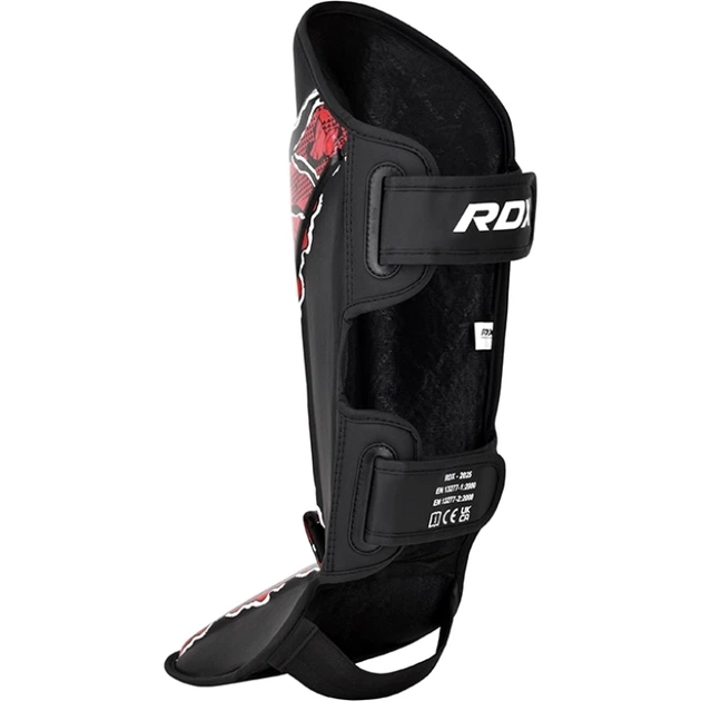 Захист Для Ніг RDX F17 New Aura Shin Instep Чорно-Червоний XL (SGR-F17BR-XL) - изображение 5