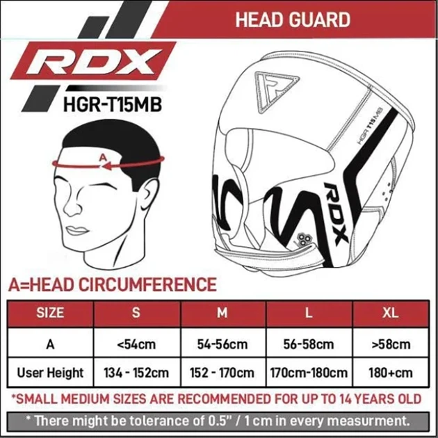 Боксерський Шолом RDX T15 Noir Cheek Protector Head Guard Чорний L (HGR-T15MB-L) - изображение 7