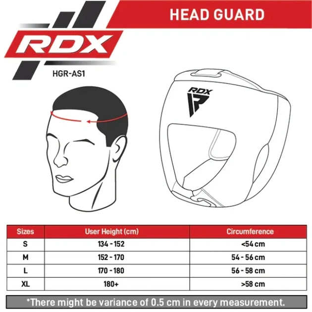Боксерський Шолом RDX Boxing Head Guard AS1 Синій M (HGR-AS1U-M) - изображение 5