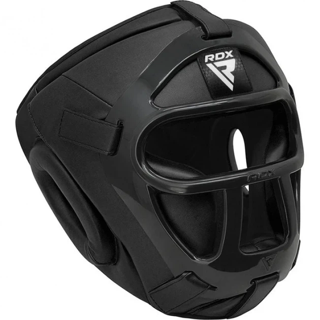 Боксерський Шолом RDX T1 HeadGuard with Removable Face Cage Чорний S (HGR-T1FB-S) - зображення 2