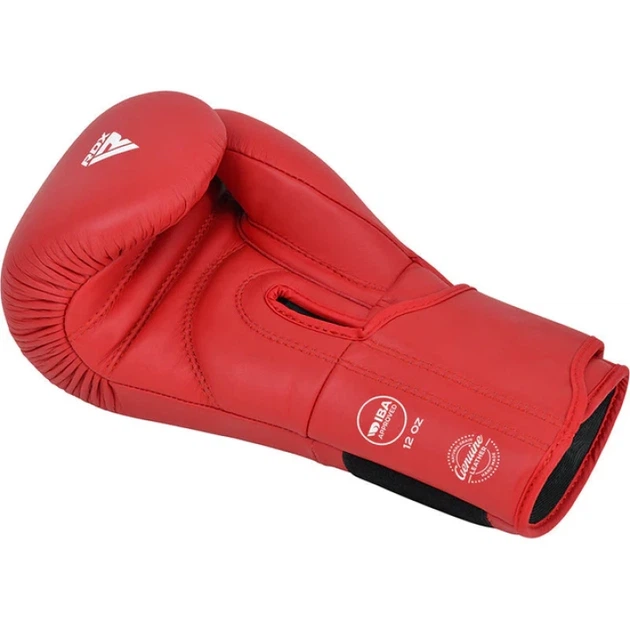 Боксерські Рукавички RDX IBA Boxing Gloves for Amateur Competitions Червоний 12oz (BGL-IBA-1R-12oz) - изображение 2