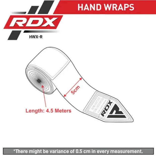 Бинти RDX WX Professional Boxing Hand Wraps Камуфляжний-Сірий MISC (HWX-RC+) - изображение 5