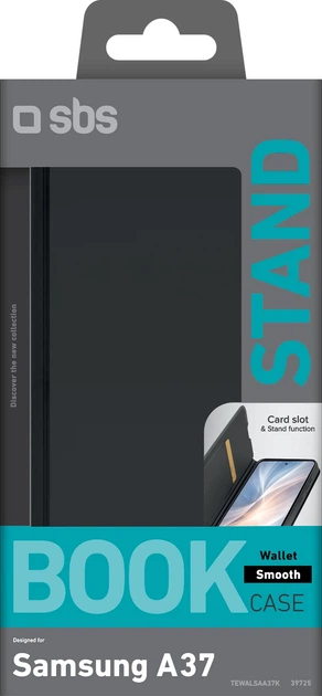 Чохол-книжка SBS Wallet Smooth для Samsung Galaxy A37 Black (TEWALSAA37K) - зображення 2