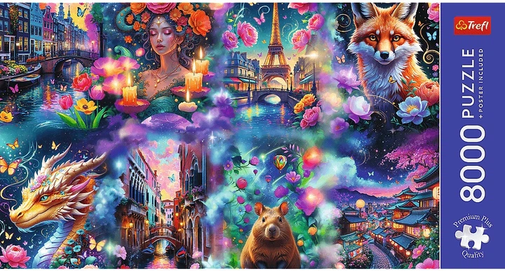 Пазл Trefl Кольоровий світ 8000 елементів 81080 (5900511810806) - зображення 4