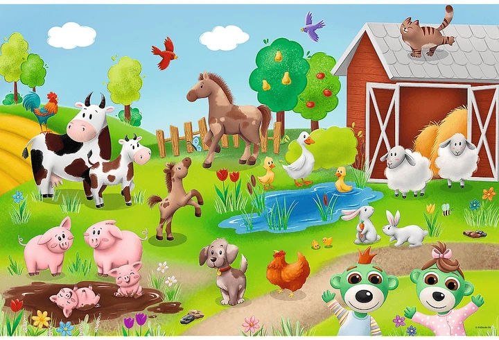 Пазл Trefl Maxi Малюки та Ведмедик: Малюки і тварини 24 елементи 14372 (5900511143720) - зображення 3