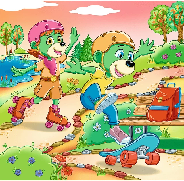 Набір пазлів Trefl 3в1 Родина Трефликів: Познайомся з Трефликами 20/36/50 елементів 34872 (5900511348729) - зображення 4