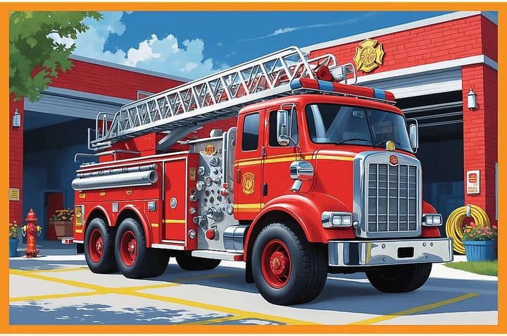 Zestaw puzzle Trefl The Treflik Family: Wóz strażacki i karetka 2 x 24 elementy 34447 (5900511344479) - obraz 3