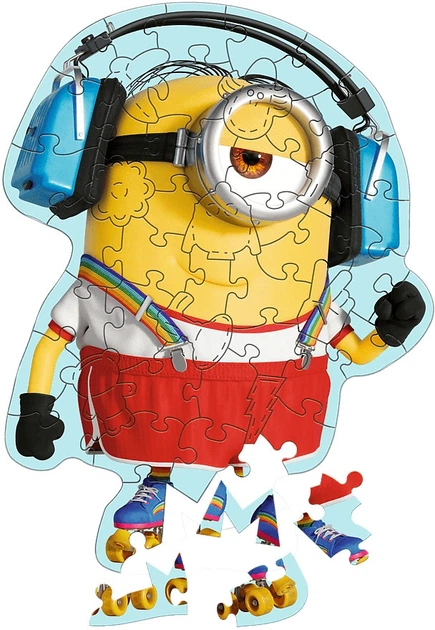 Пазл дерев’яний Trefl Міньйони: Шалений Міньйон 50 елементів 20239 (5900511202397) - зображення 3