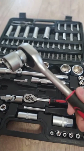 Універсальний набір торцевих головок із тріскачкою 108 пр. Swiss Kraft KS-108pcs TOOL SET - Фото 2 Універсальний набір торцевих головок із тріскачкою 108 пр. Swiss Kraft KS-108pcs TOOL SET - зображення 2