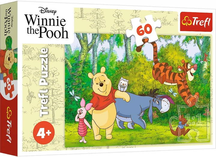 Пазл Trefl Winnie the Pooh: Смачний мед 60 елементів 17411 (5900511174113) - зображення 1