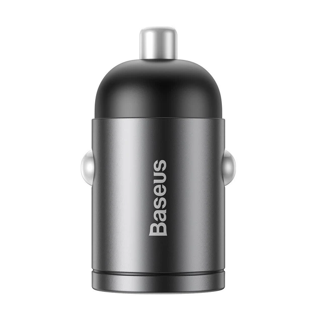 Автомобільний зарядний пристрій Baseus Tiny Star Mini Quick Charge Car 30W Grey VCHX-A0G - Фото 5 Автомобільний зарядний пристрій Baseus Tiny Star Mini Quick Charge Car 30W Grey VCHX-A0G - зображення 5