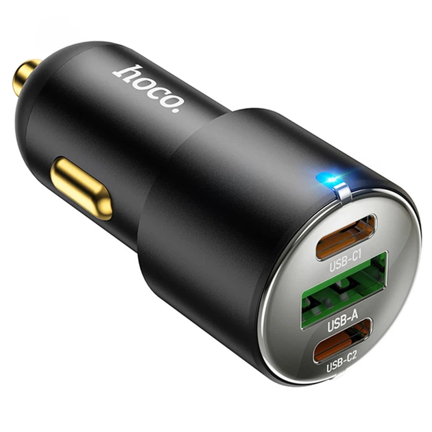 Автомобільний зарядний пристрій HOCO NZ6 QC3.0 PD 45W Black - Фото 6 Автомобільний зарядний пристрій HOCO NZ6 QC3.0 PD 45W Black - зображення 6