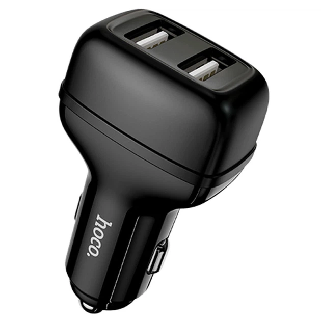 Автомобільний зарядний пристрій Hoco Z36 Leader Micro USB Cable 2USB 2.4A Black - Фото 2 Автомобільний зарядний пристрій Hoco Z36 Leader Micro USB Cable 2USB 2.4A Black - изображение 2
