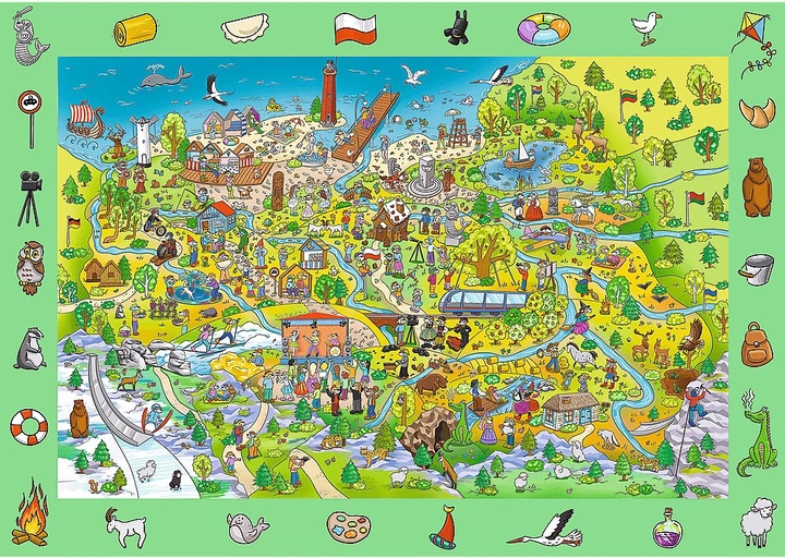 Puzzle Trefl Spy Guy: Polska 100 elementów 15596 (5900511155969) - obraz 3