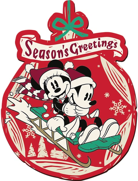 Пазл дерев'яний Trefl Disney Різдвяна пригода Міккі і Мінні 160 елементів 20192 (5900511201925) - зображення 2