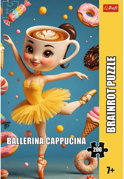 Puzzle Trefl BrainRots Ballerina Cappuccina 200 elementów 13362 (5900511133622) - obraz 2