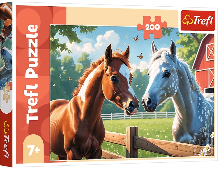 Пазл Trefl Konie na polanie 200 елементів 13328 (5900511133288) - зображення 1