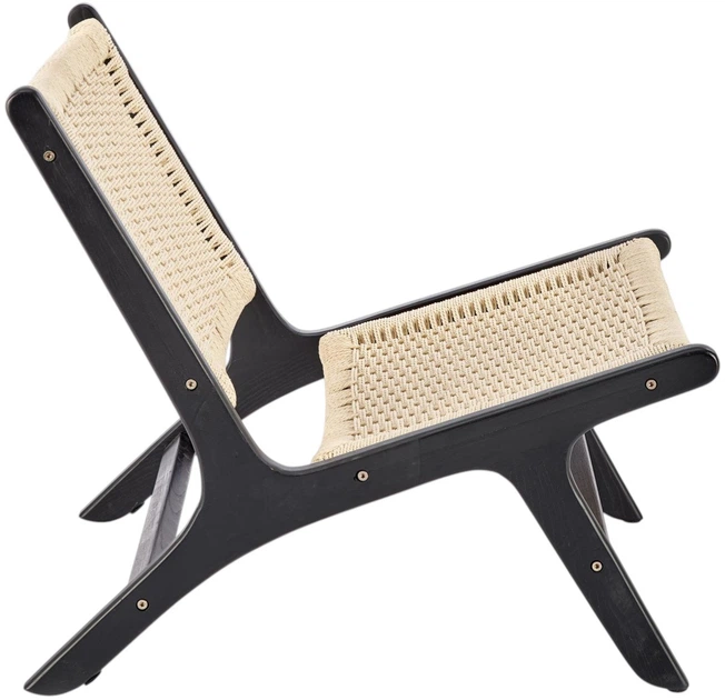 Крісло для відпочинку Foden Чорно-натуральне (5905248125070) - зображення 6