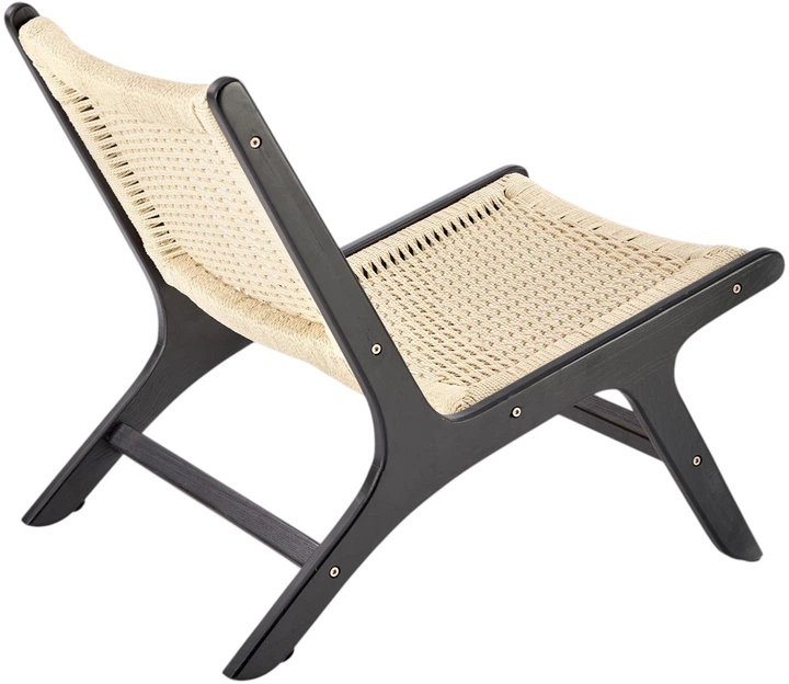 Крісло для відпочинку Foden Чорно-натуральне (5905248125070) - зображення 7