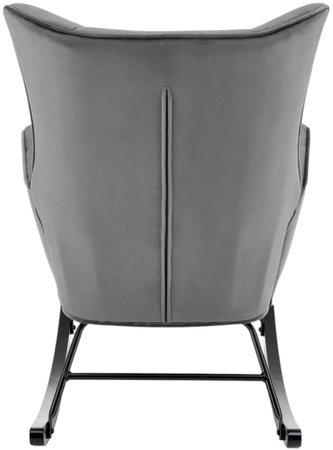 Крісло-гойдалка Halmar Bazalto Сірий (5905248124769) - зображення 6