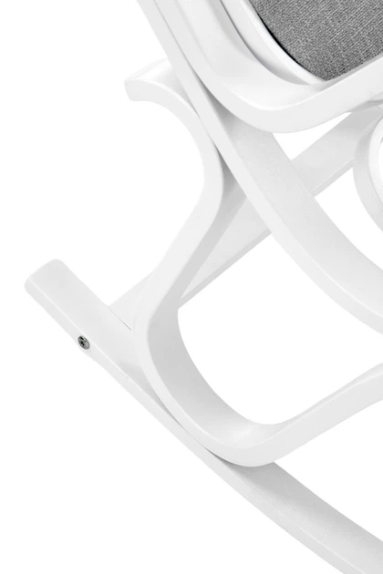 Крісло-гойдалка Halmar Max Bis Plus Біле (5905248112001) - зображення 4
