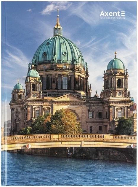Книга записная Axent City Berlin А4 20.3 х 27.3 мм 96 листов в клетку (8425-6-A) - Фото 1 Книга записная Axent City Berlin А4 20.3 х 27.3 мм 96 листов в клетку (8425-6-A) - изображение 1