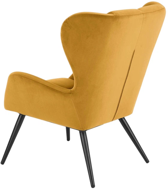 Крісло для відпочинку Halmar Tyrion Гірчичний (5905248112889) - зображення 3
