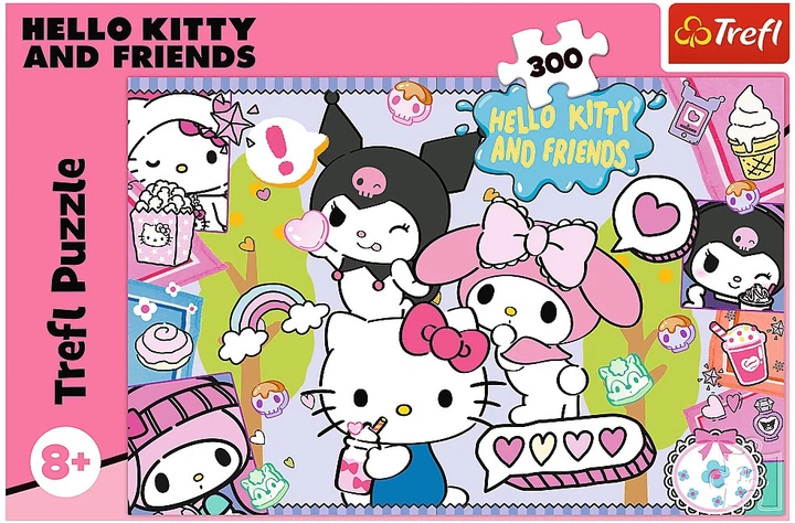 Пазл Trefl Hello Kitty and Friends: Шалене тріо Hello Kitty 300 елементів 23039 (5900511230390) - зображення 2