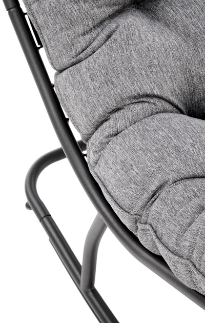 Крісло-гойдалка Halmar Gatto Сіре (5905248125155) - зображення 7
